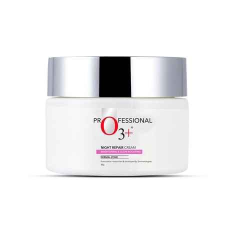 Buy O3+ Night Repair Cream Brightening & Glow Boosting Dermal Zone (50 gm) - Purplle