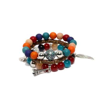 Buy Golden Peacock Set of 3 Bracelets - Purplle