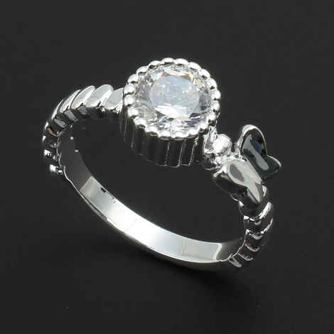 Buy Golden Peacock Silver Plated Finger Ring - Purplle