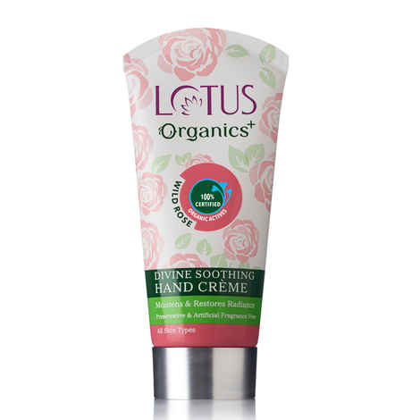 Buy Lotus Organics+ Divine Soothing Hand Cream - Wild Rose | For Skin Nourishment & Hydration | 50g - Purplle