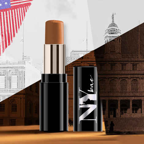 NY Bae Castor Oil Infused Foundation Concealer Colour Corrector Stick, For Dark Skin, Hiding in City Hall - The Caramel Secret Treasures 14 (4.8 g)