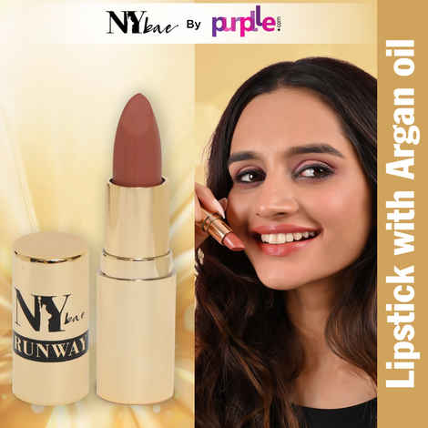 Buy NY Bae Runway Matte Lipstick | Infused With Argan Oil | Nude | Moisturising | Long Lasting | Light weight- Trends 4 (4.5 g) - Purplle
