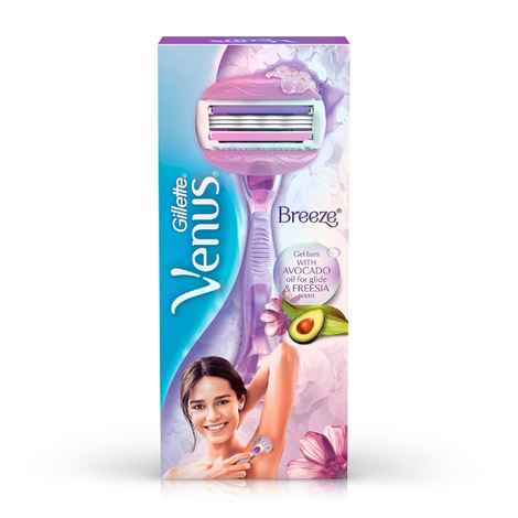 Buy Gillette Venus Comfortglide Hair Removal Razor for Women with Avocado Oils & Body Butter, Freesia Scent, 1 Pc - Purplle