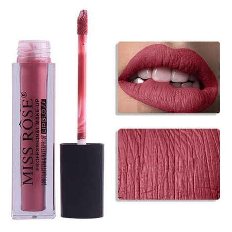 Miss Rose Professional Make Up Long Lasting Matte Lip Gloss (7701-002-02) (3.6 g)