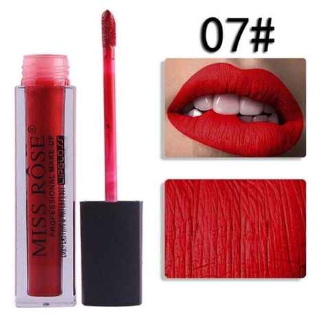 Miss Rose Professional Make Up Long Lasting Matte Lip Gloss (7701-002-07) (3.6 g)