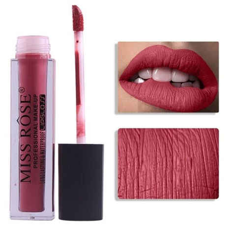 Miss Rose Professional Make Up Long Lasting Matte Lip Gloss (7701-002-10) (3.6 g)