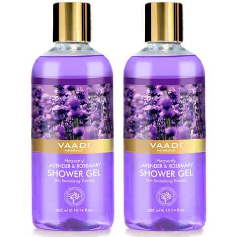 Buy Vaadi Herbals Heavenly Lavender & Rosemarry Shower Gel Value Pack of 2 (300 ml x 2) - Purplle