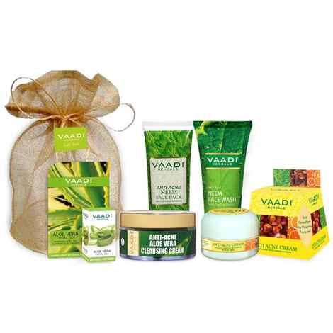 Buy Vaadi Herbals Acne Treatment Set - Aloe Vera - Removes Acne & Pimple Marks (285 g) - Purplle
