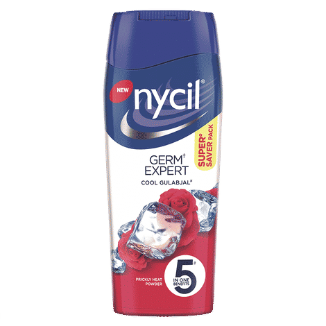 Buy Nycil Cool Gulabjal, Prickly Heat Powder (400 g) - Purplle