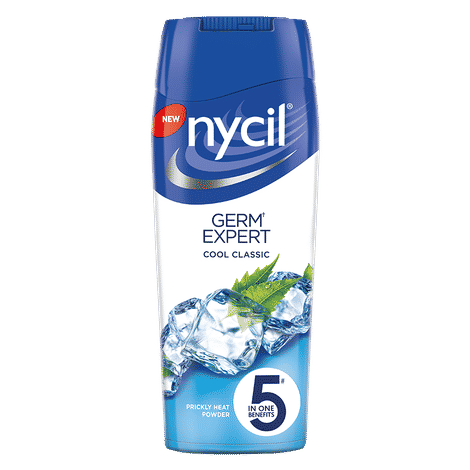 Nycil Cool Classic with Menthol, Prickly Heat powder (Cosmetic) (150 g) (Free Glucon-D Orange 100gm Worth Rs 41)