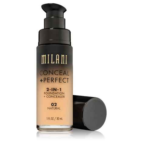 Buy Milani 2-IN-1 Foundation + Concealer 02 Natural (30ml) - Purplle