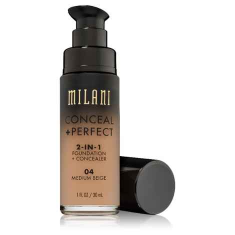 Buy Milani 2-IN-1 Foundation + Concealer 04 Medium Beige (30ml) - Purplle