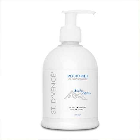 Buy ST. DVENCE Winter Edition Body Moisturiser For Dry Skin With Tea Tree Oil & Shea Butter (300 ml) - Purplle