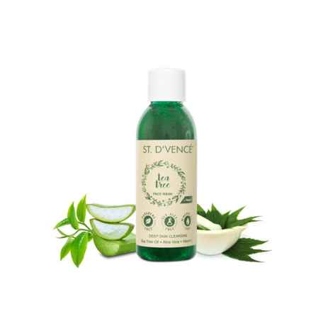 ST. D'VENCE Tea Tree Oil Face Wash with Neem & Aloe Vera (60 ml)
