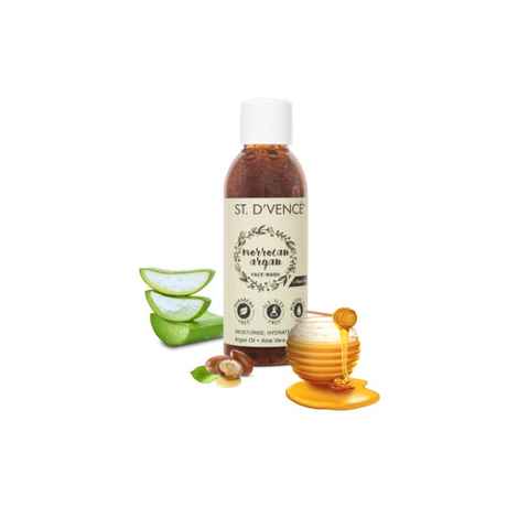 ST. D'VENCE Argan Oil Face Wash with Organic Honey & Aloe Vera (60 ml)