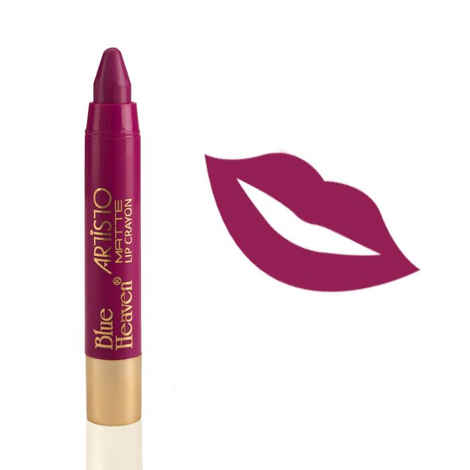 Blue Heaven Artisto Velvet Matte Lip Crayon, 09 (Fuchsia Pink) (3.2g)
