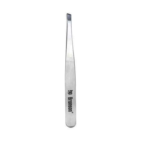 Bronson Professional Tweezer with Slant flat tip Pack of 1