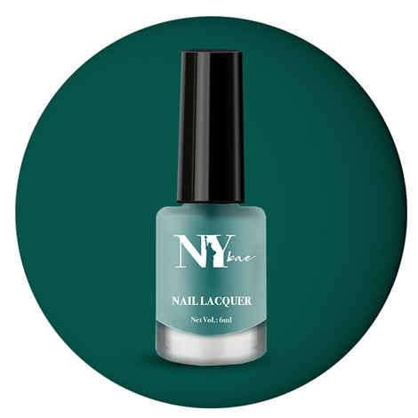 NY Bae Nail Lacquer, Matte, Green, Manhattan's Macaron - Blueberry Macaron (6 ml)