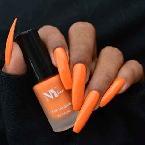 NY Bae Nail Lacquer, Matte, Orange, Manhattan's Macaron - Orange Macaron (6 ml)