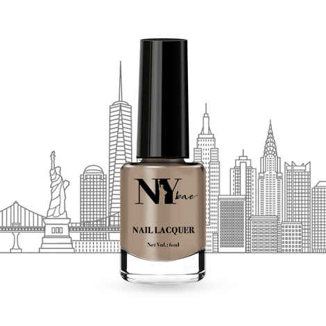 NY Bae Nail Lacquer, Creme, Brown, Brewin' at Manhattan - Cappuccino (6 ml)