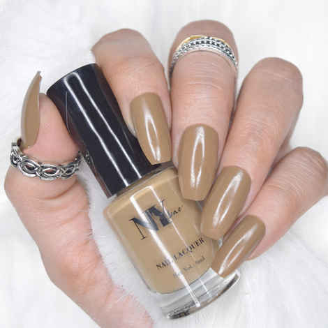 NY Bae Nail Lacquer, Creme, Brown, Brewin' at Manhattan - Mocha (6 ml)