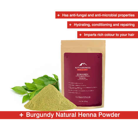 Alps Goodness Natural Henna Powder - Burgundy (150 gm)