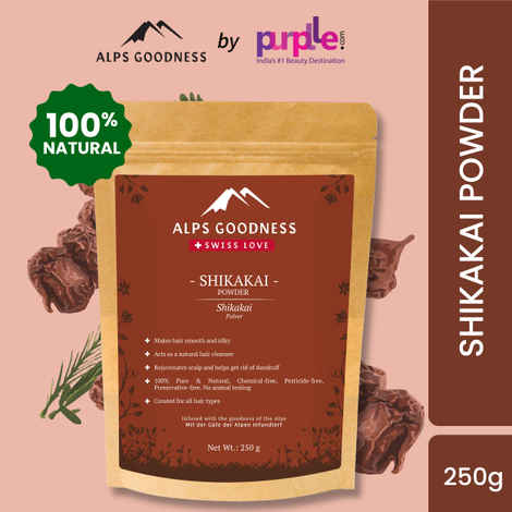Buy Alps Goodness Powder - Shikakai (250 g) | 100% Natural Powder | No Chemicals, No Preservatives, No Pesticides | Hair Mask - Purplle