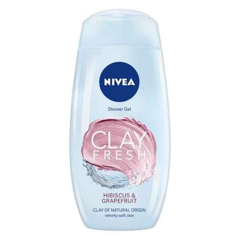 Buy NIVEA Shower Gel Fresh Hibiscus & Grapefruit Clay Body Wash Women 250ml - Purplle