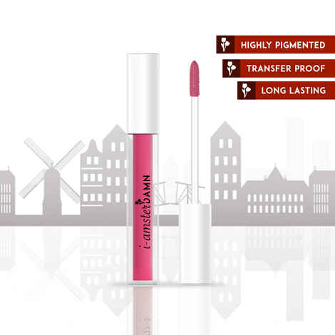 Buy I-AmsterDAMN Liquid Lipstick, Matte, Pink, Tulipa Triumph - Jazzy Judith Leyster 44 (3 ml) - Purplle