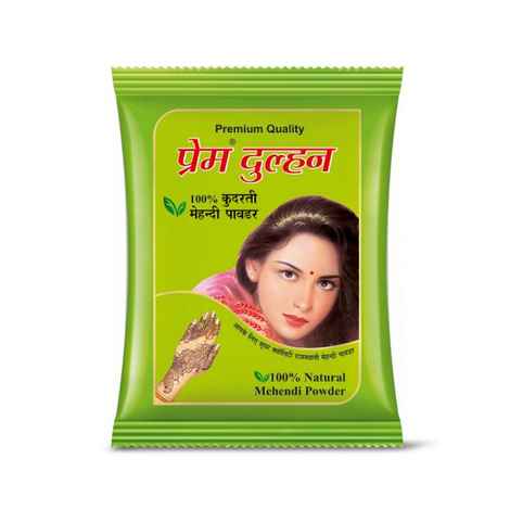 PREM DULHAN 100% NATURALS MEHENDI(HENNA) POWDER SEMI-PERMANENT HAIR COLOR (500 g)