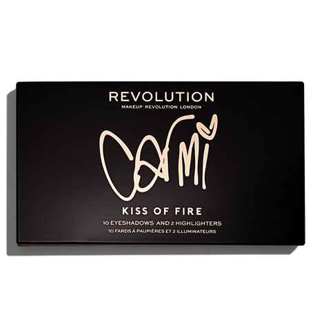 Buy Makeup Revolution Makeup Revolution X Carmi Kiss Of Fire Palette (27 gm) - Purplle