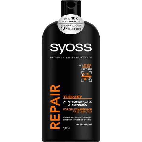 Buy Schwarzkopf Syoss Repair Therapy 01 Shampoo (500 ml) - Purplle