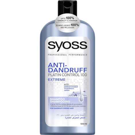 Schwarzkopf Syoss Anti-Dandruff Platin Control 100 Extreme Shampoo (500 ml)