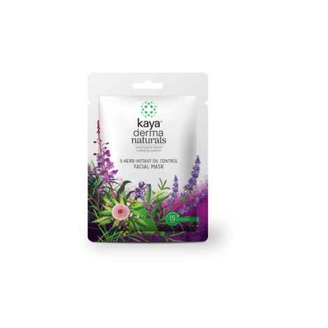 Buy Kaya 5-Herb Instant Oil Control Facial Mask (20 g) - Purplle