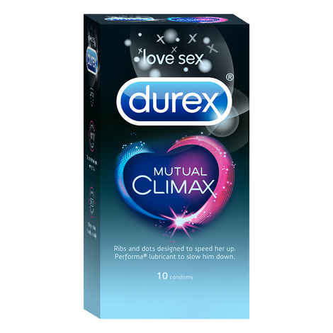 Buy Durex Mutual Climax Condoms - 10 Count - Purplle