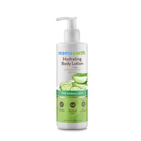 Mamaearth Hydrating Natural Body Lotion With Cucumber & Aloevera For Men & Women With Normal Skin (250 ml)