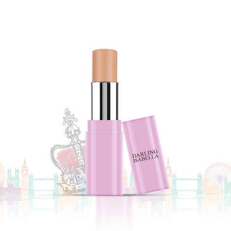 Darling Isabella Foundation Concealer Contour Color Corrector Stick, For Wheatish Skin, Camouflaged by Royalty - It's Cool Tan, Your Highness 7 (5.9 g)