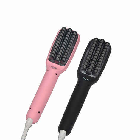 Bronson Professional Hair Straightening Ionic Brush With Temperature Controller