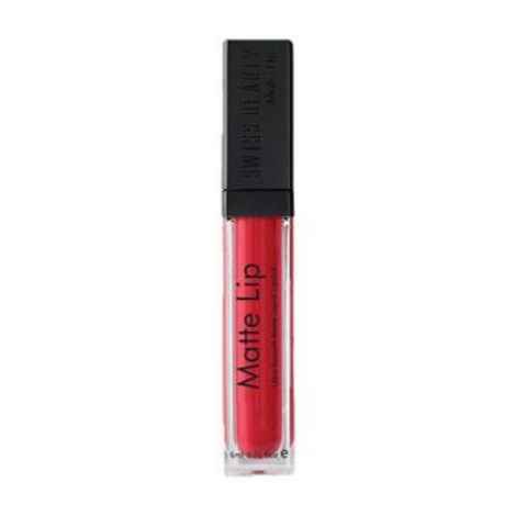 Swiss Beauty Matte Lip Ultra Smooth Matte Liquid Lipstick-01 Hot Red (6 ml)-SB-302-01