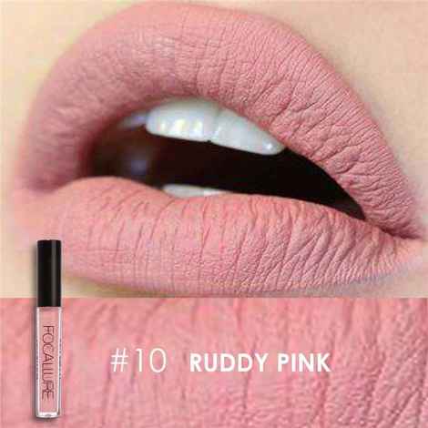 Buy Focallure Matte Liquid Lipstick # Ruddy Pink FA24#10 - Purplle