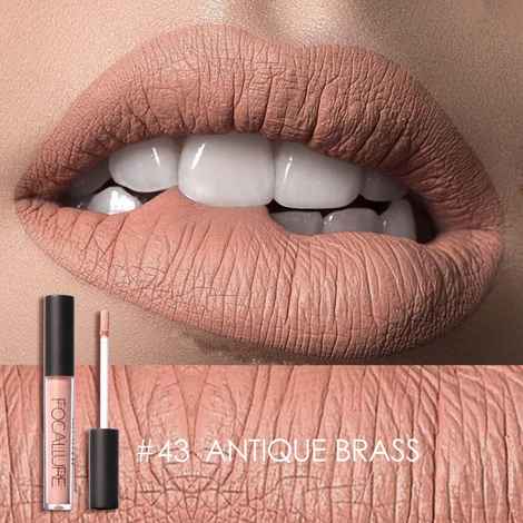 Buy Focallure Matte Liquid Lipstick # Antique Brass FA24#43 - 2 gm - Purplle