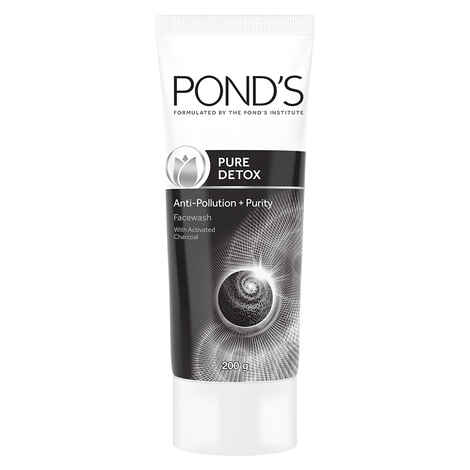 Buy Pond's Pure White Anti Pollution + Purity Face Wash (200 g) - Purplle