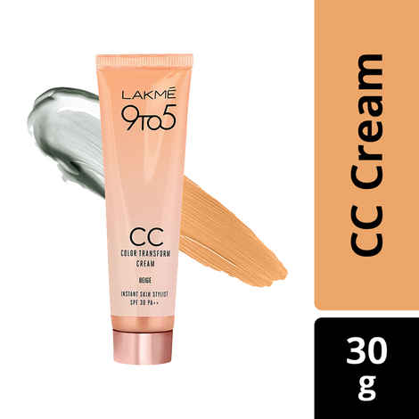 Buy Lakme 9 To 5 CC Color Transform Face Cream - Beige (30 g) - Purplle