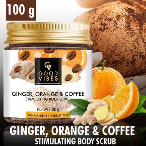 Good Vibes Stimulating Body Scrub - Ginger, Orange & Coffee (100 g)