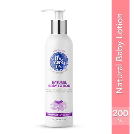 Buy The Moms Co. Natural Baby Lotion, Australia-Certified Toxic-Free & Allergen-Free|Baby Body Lotions with Shea Butter & Avocado Oil (200 ml) - Purplle