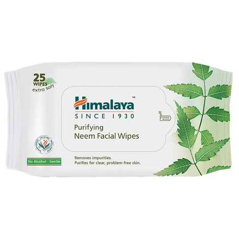 Buy Himalaya Purifying Neem Facial Wipes 25's - Purplle