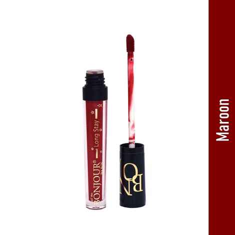 Bonjour Paris Coat Me Liquid Sindhoor for Women with Golden Highlighter, Maroon (4 ml)