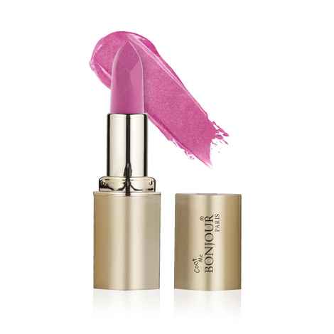 Bonjour Paris Coat Me Creme Lipstick Vitamin E Enriched Long Stay Super Smooth and Soft, Light Plum Shine - (4.2 g)