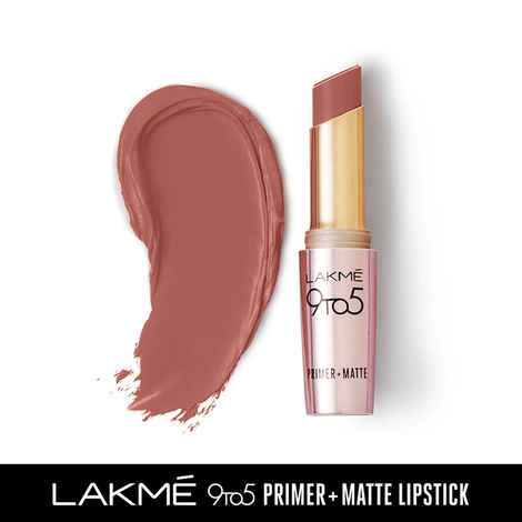 Lakme 9 To 5 Primer + Matte Lip Color - Nude Touch MP24 (3.6 g)