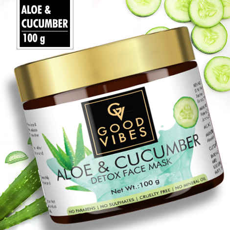 Buy Good Vibes Detox Face Mask - Aloe Cucumber (100 gm) - Purplle